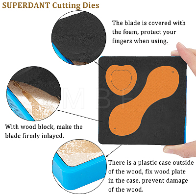 SUPERDANT 1Pc Wood Cutting Dies DIY-SD0002-05G-1