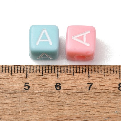 Opaque Acrylic European Beads AC-CBA7A73-01A-1