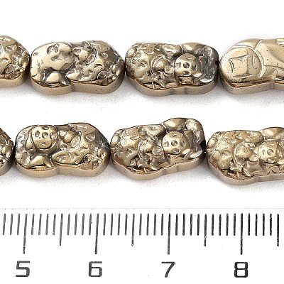 Electroplated Synthetic Non-magnetic Hematite Beads Strands G-F767-03D-1