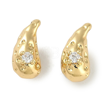 Brass Micro Pave Cubic Zirconia Charms KK-P283-27A-G-1