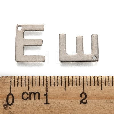 Tarnish Resistant 304 Stainless Steel Letter Charms LS-X-STAS-O072-E-1