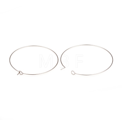 316L Surgical Stainless Steel Hoop Earring Findings STAS-G229-07P-06-1