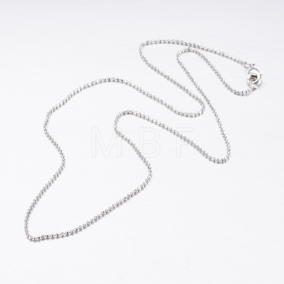 Brass Ball Chain Necklaces X-MAK-L009-06P-1