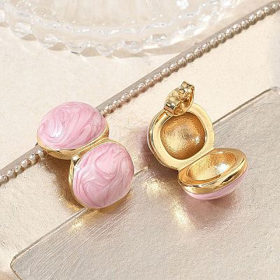 304 Stainless Steel Enamel Stud Earrings SA-CBA2696-32G-01-1