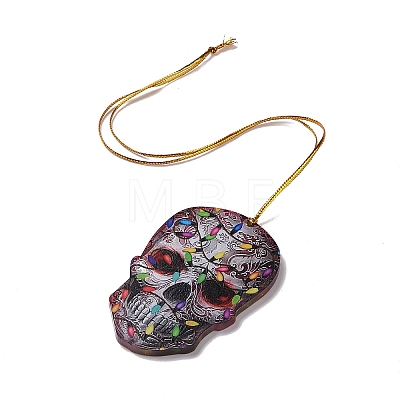Opaque One-sided Printed Acrylic Big Pendants MACR-D062-01D-1