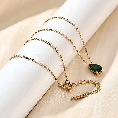 304 Stainless Steel Necklaces NJEW-R022-01G-05-1