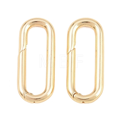 Brass Spring Gate Rings KK-H287-09G-1