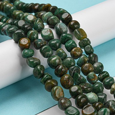 Natural South African Jade Bead Strands G-P070-07A-1