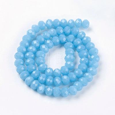 Glass Beads Strands GR8mmY-M-1
