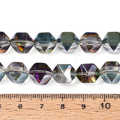 Electroplate Glass Beads Strands EGLA-T021-21H-1