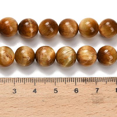 Natural Tiger Eye Beads Strands G-B133-A02-10mm-03-1