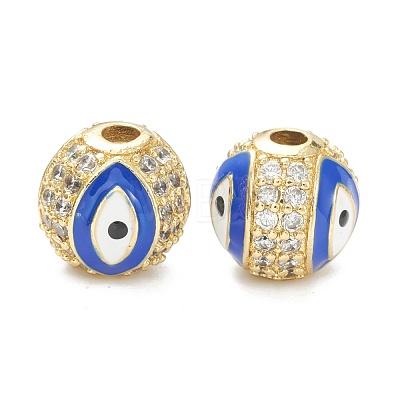 Brass Micro Pave Cubic Zirconia Charms ZIRC-A019-16G-B02-1