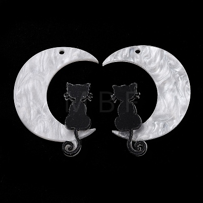 Halloween Printed Acrylic Pendants MACR-M021-01-1