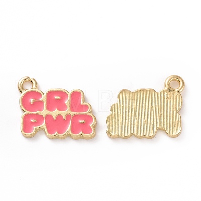 Alloy Enamel Charms ENAM-G201-01LG-B-1