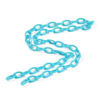 Opaque Acrylic Cable Chains X-SACR-N010-001C-1