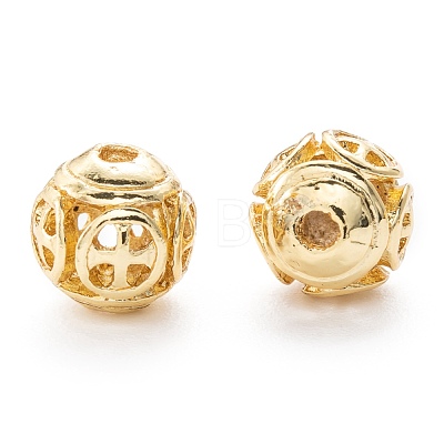 Alloy Hollow Beads PALLOY-P238-11G-RS-1