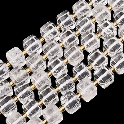 Natural Quartz Crystal Beads Strands G-F832-A01-01-1