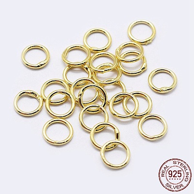 Sterling Silver Closed Jump Rings STER-F036-03G-0.8x5-1