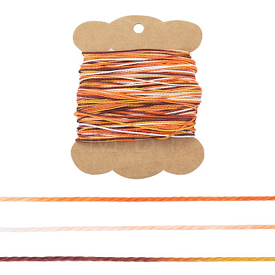 50M Gradient Color Waxed Polyester Cords YC-TADJ0001-04D-1