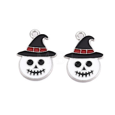 Halloween Theme Alloy Enamel Pendants ENAM-T020-08C-1