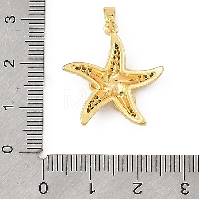 Ocean Brass & Rhinestone Pendants RB-CBA4B36-04G-05-1