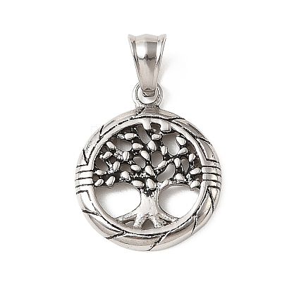 304 Stainless Steel Pendants STAS-F363-08C-AS-1