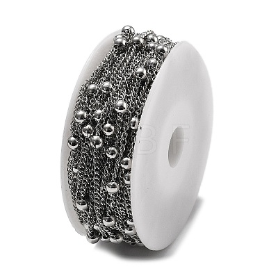 Tarnish Resistant 304 Stainless Steel Twisted Chains/Curb Chains CHS-H024-01P-B-1