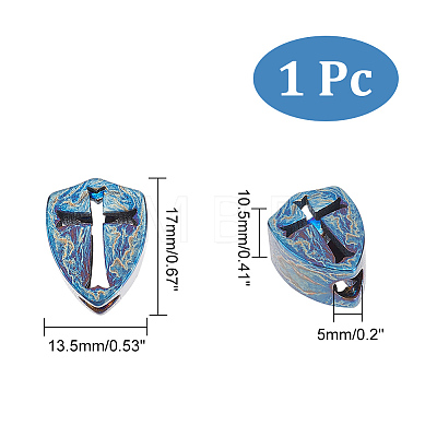 Titanium Alloy Knife Beads for Lanyard Pendant FIND-WH0152-286B-1