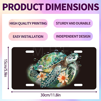 Aluminum Alloy Decoration Frame AJEW-WH0443-003-1