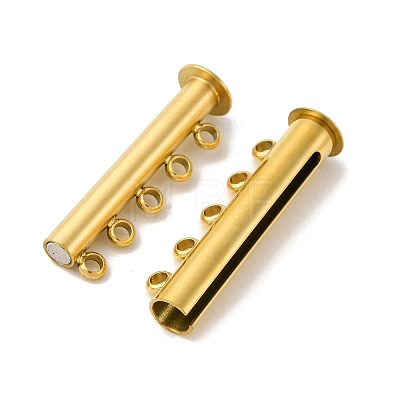 304 Stainless Steel Slide Lock Clasps STAS-A117-07A-G-1