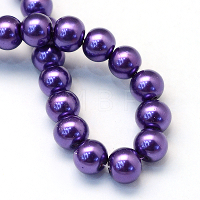 Baking Painted Glass Pearl Bead Strands HY-Q003-3mm-76-1