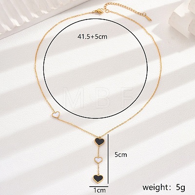 Stainless Steel Y-Shaped Necklaces for Women DA3123-2-1