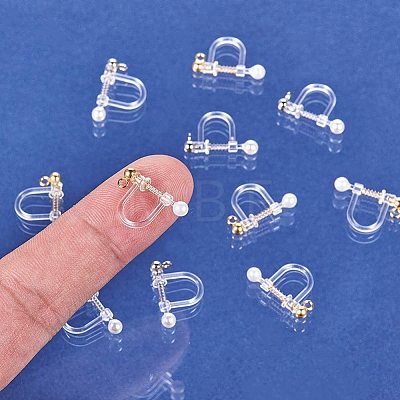 Unicraftale Plastic Clip-on Earring Findings STAS-UN0001-21-1