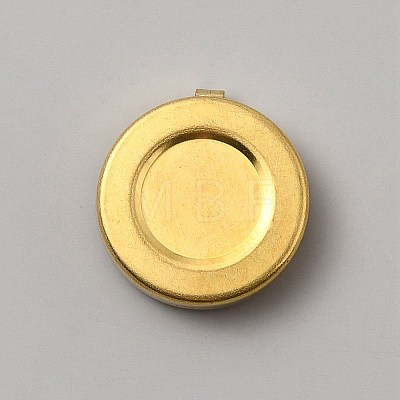 Flat Round Brass Button Covers Settings BUTT-WH0030-73B-1