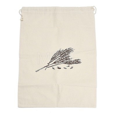Cotton Cloth Wheat Print Pouches ABAG-A012-01C-1