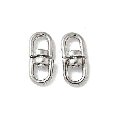 304 Stainless Steel Double Eye Swivel Clasps STAS-L300-011B-P-1