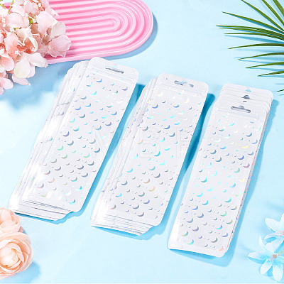 50Pcs Rectangle Glitter Holographic Plastic Yin-yang Zip Top Gift Bags OPP-TADJ0001-07A-1