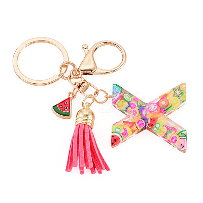 Fruit Series Letter Resin Keychains KEYC-TAC0033-02X-1