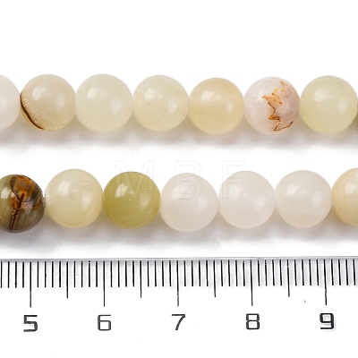 Natural Afghan Jade Beads Strands G-B130-8mm-01-1