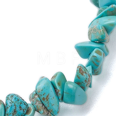 Dyed Natural Howlite Beads Kids Bracelets BJEW-JB10611-07-1