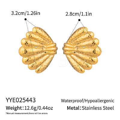 304 Stainless Steel Stud Earrings for Women XO6251-1