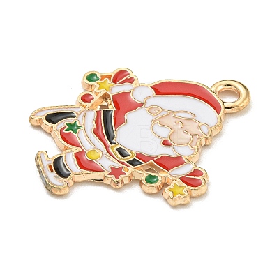 Christmas Theme Alloy Enamel Pendants ENAM-I060-01A-1