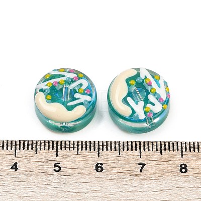 UV Plating Handmade Lampwork Beads LAMP-R004-03B-1