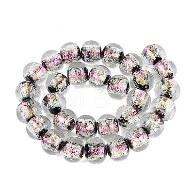 Handmade Foil Glass Beads Strands FOIL-Q002-01A-05-1