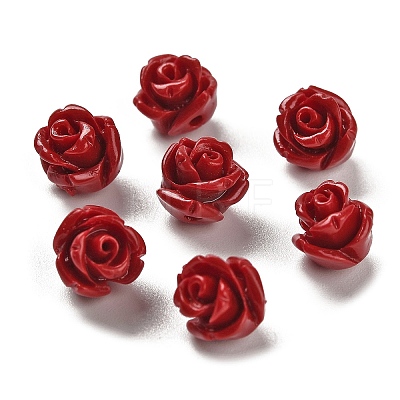 Synthetic Coral Carved Beads CORA-H003-01B-23-1