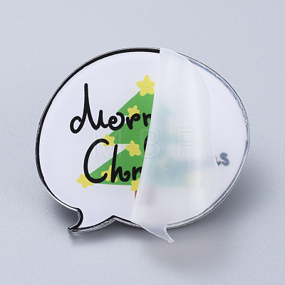 Acrylic Safety Brooches JEWB-D006-A08-1
