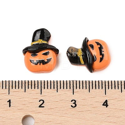 Halloween Theme Opaque Resin Cabochons CRES-M037-07A-01-1