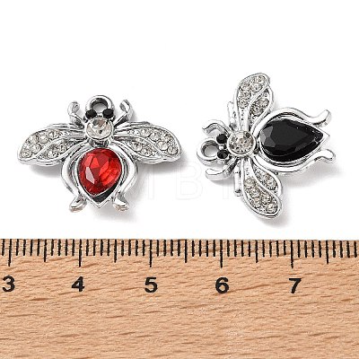 Alloy with Rhinestone Pendants RB-E001-01-1