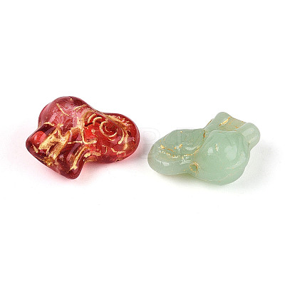 Baking Paint Transparent Glass Beads DGLA-N018-10-1