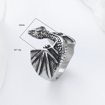 304 Stainless Steel Finger Rings for Men UP9646-2-1